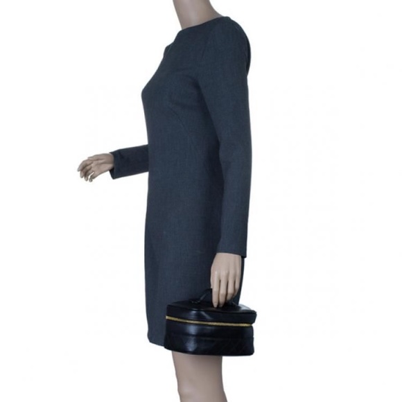 Authentic CHANEL Vanity Cosmetic Bag Leather Black - Picture 8 of 11